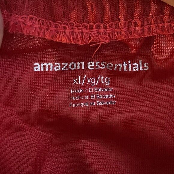 New Mens Athletic Mesh Shorts XL Jersey Pockets Red Gym Basketball - Picture 10 of 11